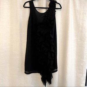 H&M black chiffon sleeveless dress